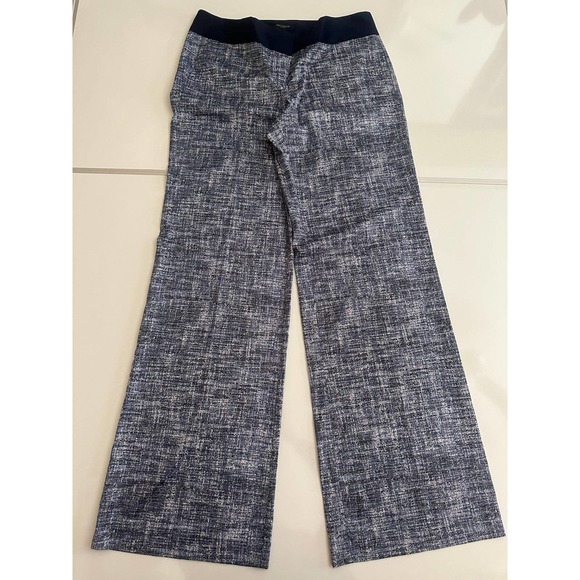 Ann Taylor Pants - NWOT ann taylor silky straight palazzo pants 6 blue abstract